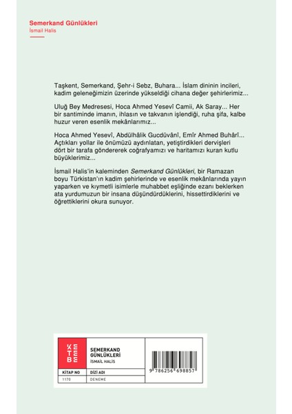 Semerkand Günlükleri - İsmail Halis fiyatları