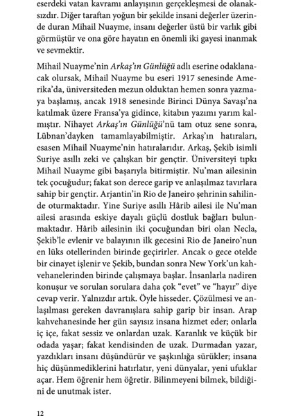 Kendini Arayan Adam Arkaş’ın Günlüğü - Mihail Nuayme
