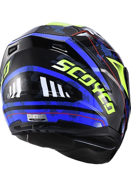 Motosiklet Double ve Güneş Vizörlü Full Face Kask Ce Motor Kaskı Galaxy indirimleri