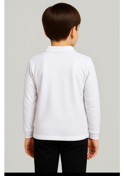 Gala Yakalı Düz Uzunkol Unisex Tişört fırsatları