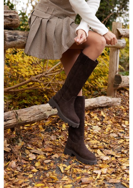 Zelly Kadın Siyah Gercek Deri Eva Taban Çizme fiyatları