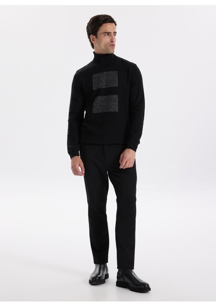 Normal Bel Normal Paça Slim Fit Siyah Erkek Pantolon F5WM-PNT 2536 modelleri