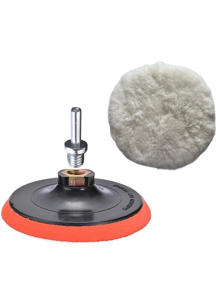 ( 3'lü Set) Koyun Postu Pedi Ø 125 mm + Cırt Taban + M14 Pasta Cila Polisaj Kuzu Postu Yünü Keçesi indirimleri