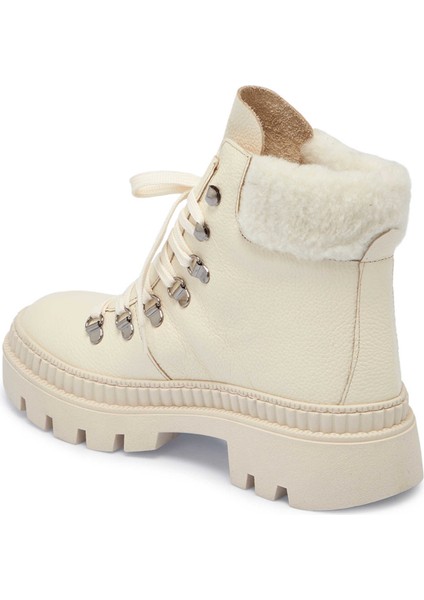 Ekru Hakiki Deri Kadın Casual Bot - K24K1BT67545-T5T fiyatları