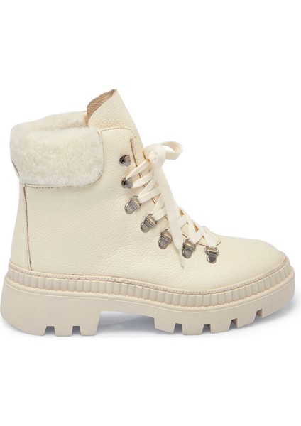 Ekru Hakiki Deri Kadın Casual Bot - K24K1BT67545-T5T modelleri