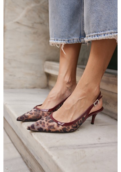 Bilbao Kadın Bordo Leoapar Detay Mını Topuklu Ayakkabi fırsatları