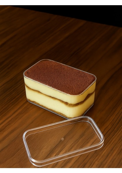 Tiramisu Kase Sert Plastik Kap Kapak 6 Adet fiyatları