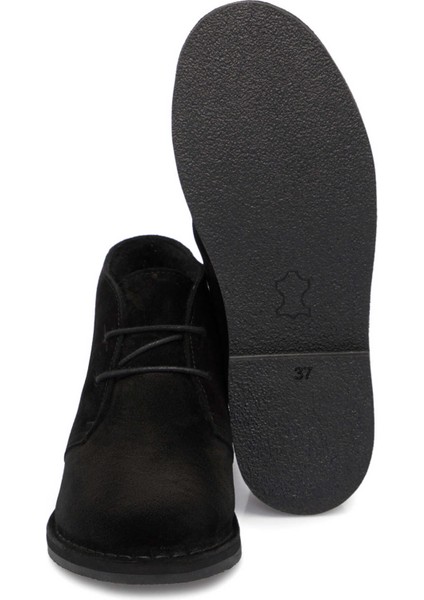 Siyah Hakiki Süet Deri Kadın Casual Bot - K24K1BT67518-A01 fırsatları