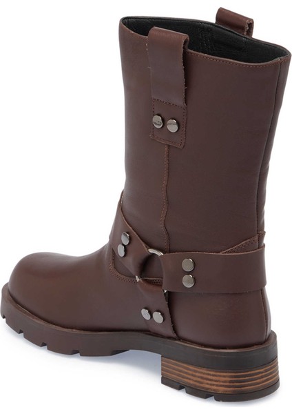 Kahve Hakiki Deri Kadın Casual Bot - K24K1BT67743-A24 fiyatları
