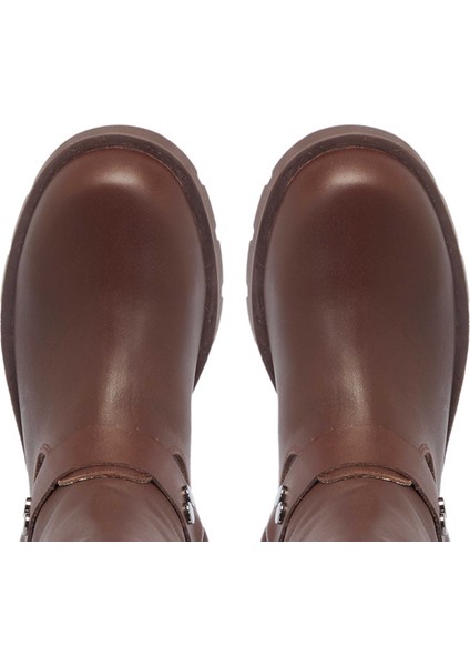 Kahve Hakiki Deri Kadın Casual Bot - K24K1BT67743-A24 indirimleri