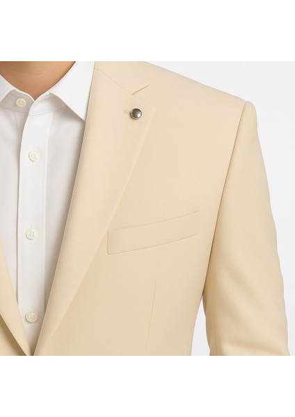 Erkek Tek Düğme Slim Fit Takım Elbise - Şık Ofis ve Davet Kombini fırsatları