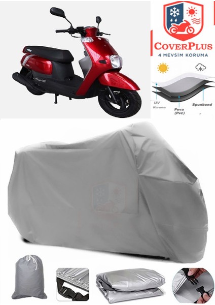 Altai Uma 50 Gri Motorsiket Brandası Motor Örtüsü Çadır Su Geçirmez Motosiklet Kılıfı Motor Brandası