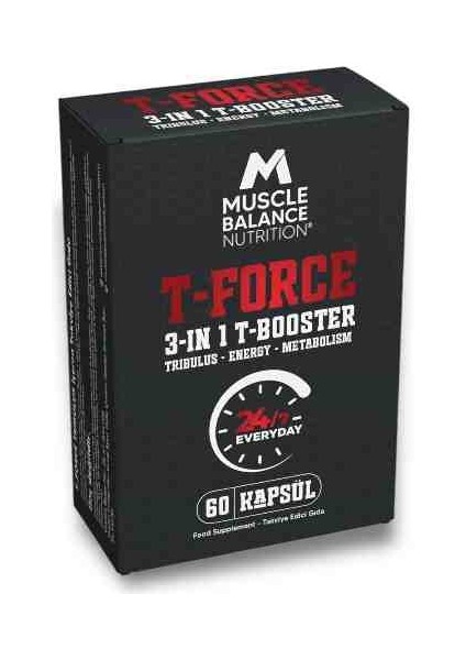 T-Force Testo Booster 60 Kapsül - 24 Saat Etki fırsatları