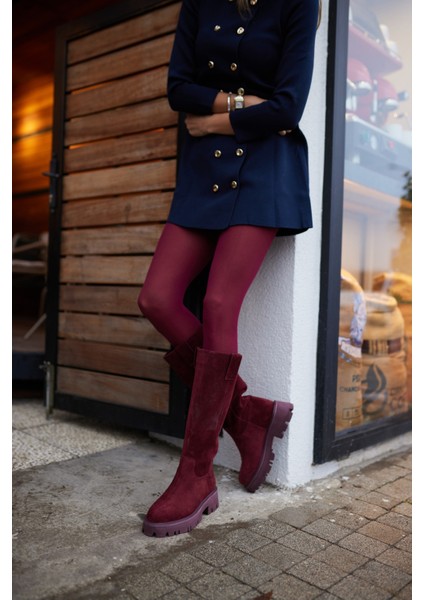 Zelly Kadın Siyah Gercek Deri Eva Taban Çizme modelleri