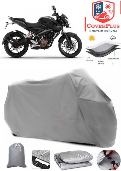 Bajaj Pulsar Ns 200 Gri Motorsiket Brandası Motor Örtüsü Çadır Su Geçirmez Motosiklet Kılıfı Motor Brandası