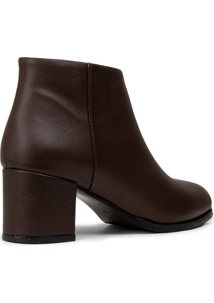 Kadın Hakiki Deri Kahverengi Fermuarlı Bot - A3324ZKHVC01 fiyatları
