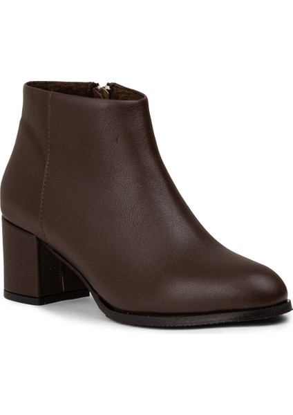 Kadın Hakiki Deri Kahverengi Fermuarlı Bot - A3324ZKHVC01 indirimleri