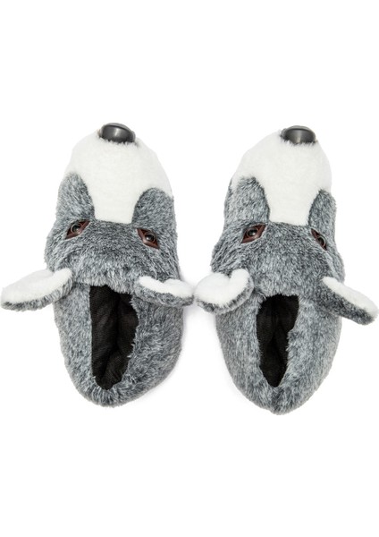 Husky Erkek Hayvanlı Panduf Gri 41/46 modelleri