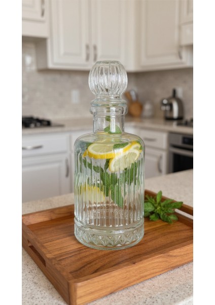 Cam Karaf Kristal Sürahi Şişe