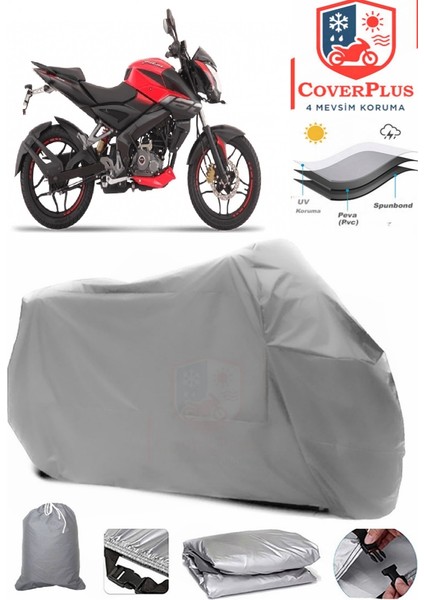 Bajaj Pulsar Ns 160 Gri Motorsiket Brandası Motor Örtüsü Çadır Su Geçirmez Motosiklet Kılıfı Motor Brandası