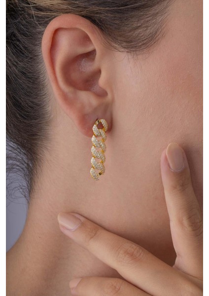 Altın Kaplama 925 Ayar Gümüş Gurmet Küpe modelleri