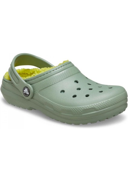 207009 Classic Lined Clog T Açık Yeşil Çocuk Terlik