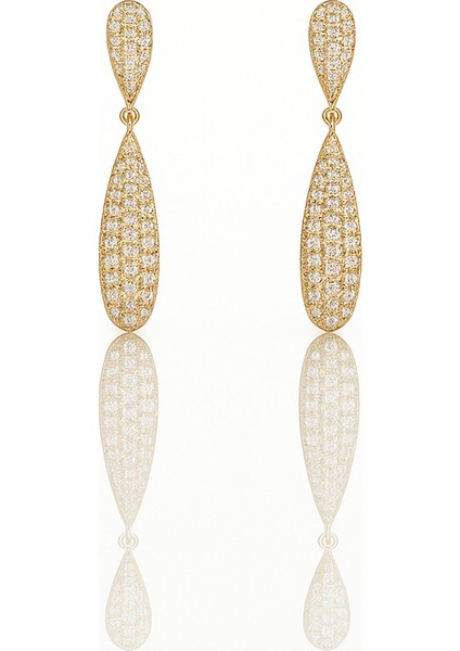 14K Gold Plated Fiona Drop Küpe