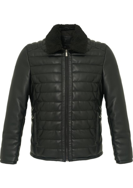 Pierre Cardin Erkek Suni Deri Mont