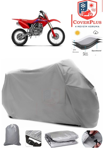 Honda Crf 150 R Gri Motorsiket Brandası Motor Örtüsü Çadır Su Geçirmez Motosiklet Kılıfı Motor Brandası