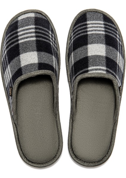 David Polar Erkek Ev Terliği Gri/Siyah 41/46 modelleri