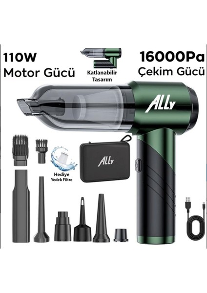 110w Ultra Güçlü Turbo araç ev süpürgesi araba yıkama süpürgesi 1 Saat kullanım şarjlı fiyatları