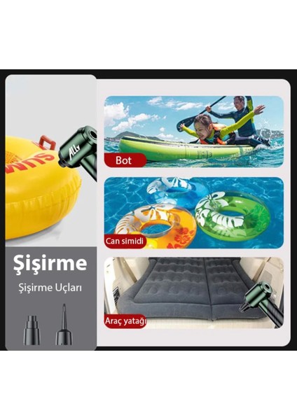 110w Ultra Güçlü Turbo araç ev süpürgesi araba yıkama süpürgesi 1 Saat kullanım şarjlı