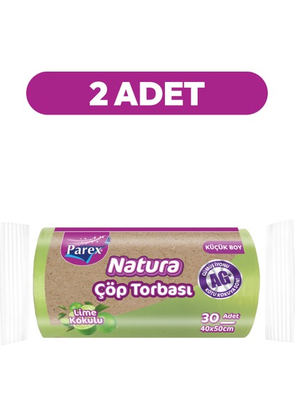 Natura Çöp Torbası Küçük Boy 30'lu 40 x 50 cm Ikili Paket fiyatları