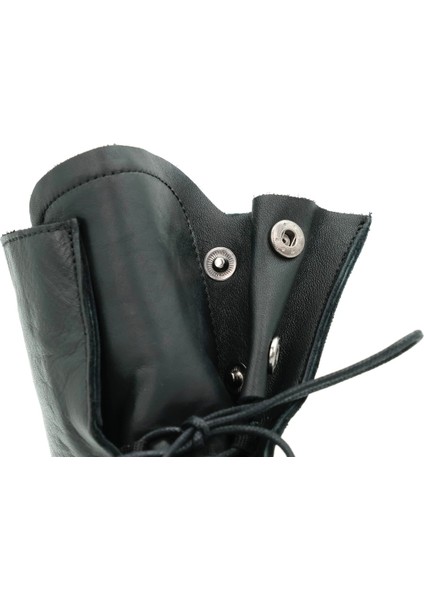 Hakiki Deri Bağcıklı Kadın Bot Kauçuk Taban - B263415 fırsatları