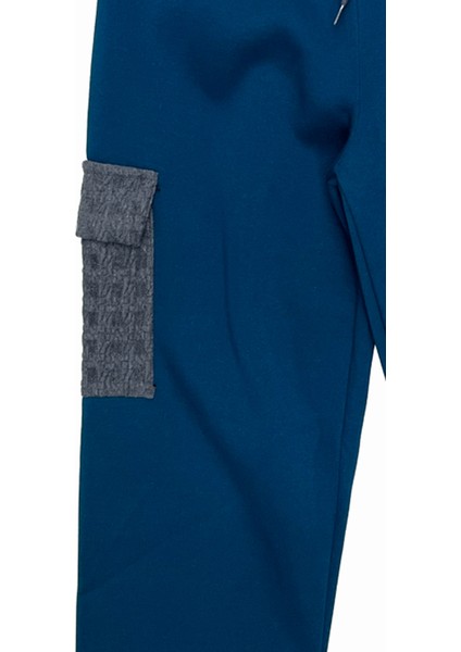 Kız Çocuk Kargo Cepli Gömlek Yakalı ve Yaka Taşlı 3 Iplik Alt Üst Takım 12328 indirimleri