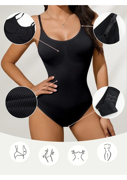 Mamey Model Bel Şekilendirici Toparlayıcı Alttan Çıtçıtlı Zıbın Korse Siyah Renk modelleri
