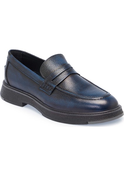 Lacivert Hakiki Deri Erkek Klasik Ayakkabı - E24S1AY57033-A31