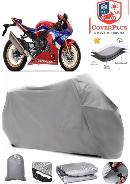 Honda Cbr 1000 Gri Motorsiket Brandası Motor Örtüsü Çadır Su Geçirmez Motosiklet Kılıfı Motor Brandası