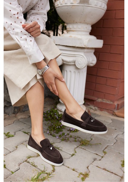 Casado Kadın Bej Gercek Suet Loafer Ayakkabi modelleri