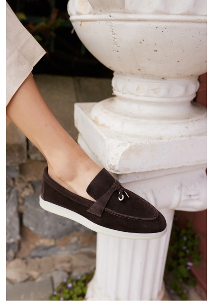 Casado Kadın Bej Gercek Suet Loafer Ayakkabi indirimleri