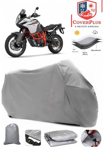 Ktm 1090 Adventure R Gri Motorsiket Brandası Motor Örtüsü Çadır Su Geçirmez Motosiklet Kılıfı Motor Brandası