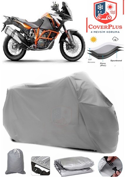 Ktm 1290 Super Adventure R Gri Motorsiket Brandası Motor Örtüsü Çadır Su Geçirmez Motosiklet Kılıfı Motor Brandası