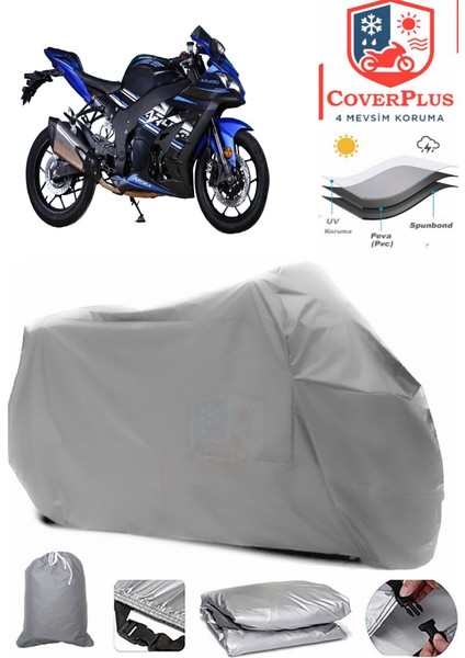 Arora AR450 Gri Motorsiket Brandası Motor Örtüsü Çadır Su Geçirmez Motosiklet Kılıfı Motor Brandası