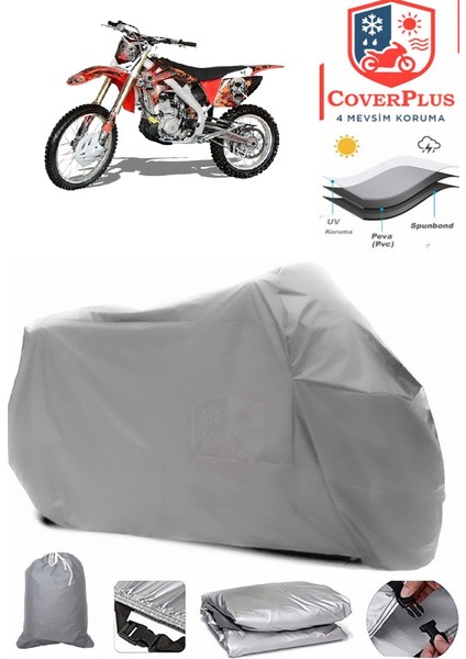 Apachi 4V Cross Gri Motorsiket Brandası Motor Örtüsü Çadır Su Geçirmez Motosiklet Kılıfı Motor Brandası