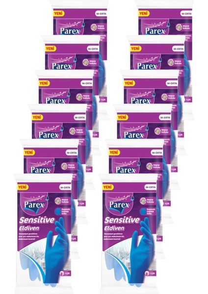 Sensitive Eldiven Orta Boy Onikili Paket