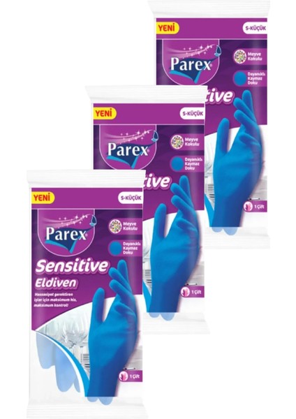 Sensitive Eldiven Küçük Boy Üçlü Paket