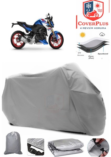 Bmw F 900 R Gri Motorsiket Brandası Motor Örtüsü Çadır Su Geçirmez Motosiklet Kılıfı Motor Brandası