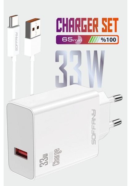 SY-033 33W TURBO USB-C Şarj & Data Kablosu