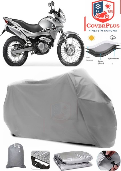Honda Nx 4 Falcon Gri Motorsiket Brandası Motor Örtüsü Çadır Su Geçirmez Motosiklet Kılıfı Motor Brandası