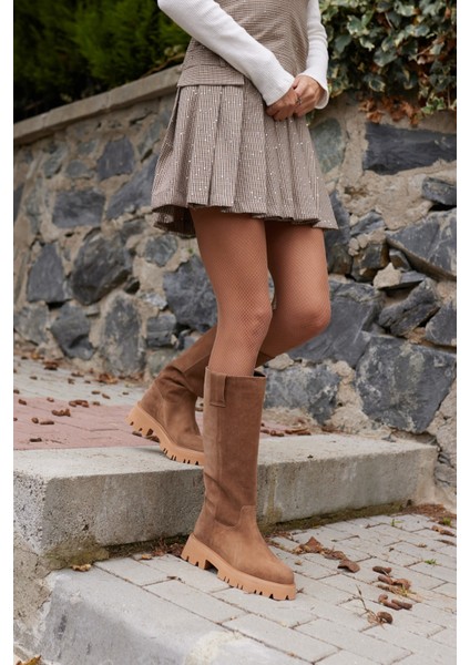 Zelly Kadın Siyah Gercek Deri Eva Taban Çizme fiyatları